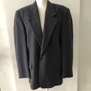 Vintage Cashmere Blend Blazer Zylos George Machado Grey